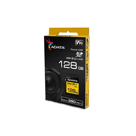 Atminties kortelė ADATA 128GB Premier ONE SDXC UHS-II U3 Class 10, R/W iki 290/260 MB/s