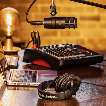 Audio Technica AT2040 Hiperkardioidinis dinaminis mikrofonas, Juodas
