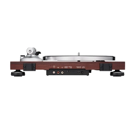Audio Technica rankinis patefonas su diržu, RCA, medinis pagrindas AT-LPW50BT