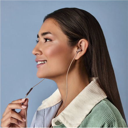 Ausinės Energy Sistem su laidu Earphones | EasyPods Type C | Su mikrofonu | USB-C | Rose Auksinė