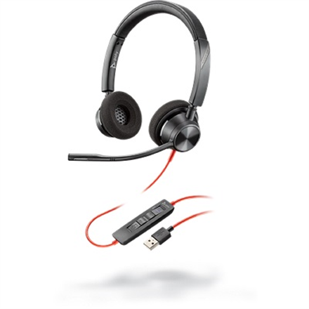 Ausinės Hewlett Packard (HP) Plantronics POLY Blackwire 3320 BW3320 USB-A