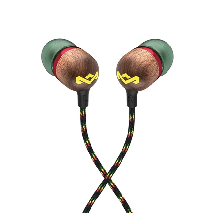 Ausinės Marley su laidu Earbuds | Smile Jamaica | Su mikrofonu | USB Type-C | Rasta