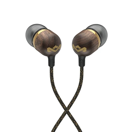 Ausinės Marley su laidu Earbuds | Smile Jamaica | Su mikrofonu | USB Type-C | Brass