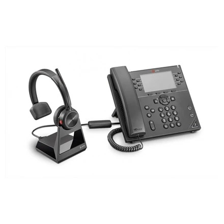 Poly Savi 7220 Office, S7220 D, OTH, BIN, DECT Poly Ausinės Savi 7220 Office Su mikrofonu On-ear Belaidės Juodas