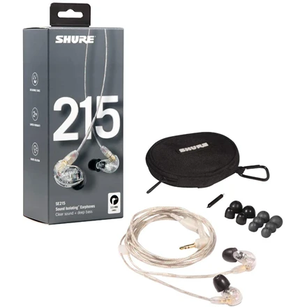 Shure SE215-K-EFS ausinės, juodos spalvos