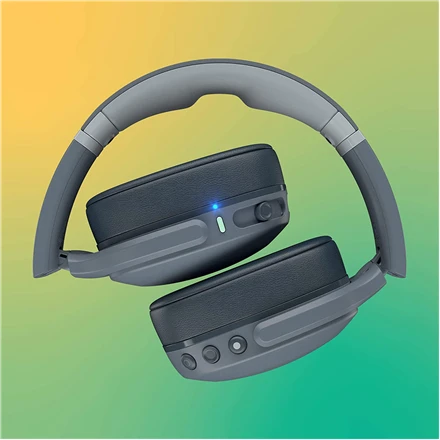 Skullcandy Crusher Evo ausinės – sulenktas pilkas korpusas