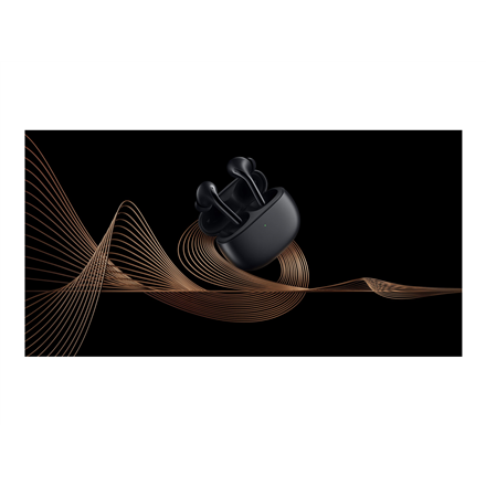 HiFi HD Belaidės Ausinės Xiaomi Buds 3 su HRTF garso suderinimu bei aktyviu triukšmo slopinimu, Juodos