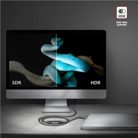 AXAGON | Aktyvus keitiklis | USB-C į HDMI | 0,25 m