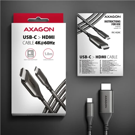 AXAGON | Aktyvus keitiklis | USB-C į HDMI | 1,8 m