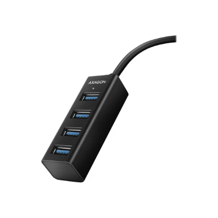 AXAGON Miniatiūrinis metalinis keturių prievadų USB 3.2 Gen 1 šakotuvas | HUE-M1A