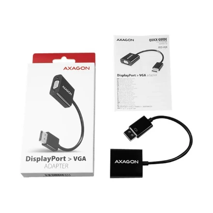 AXAGON RVD-VGN DisplayPort -> VGA adapteris FullHD, 1920*1200