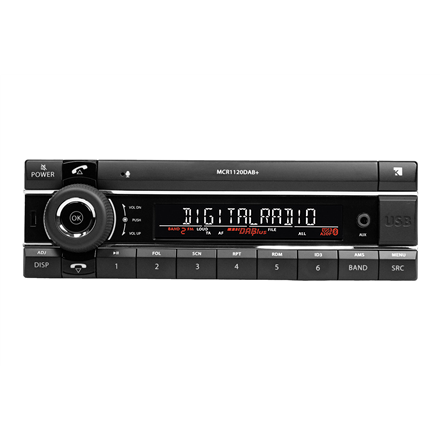 Automagnetola Axion Kienzle 4x44 W | Automobilio garso sistema su USB(2x)/AUX/Bluetooth/DAB+