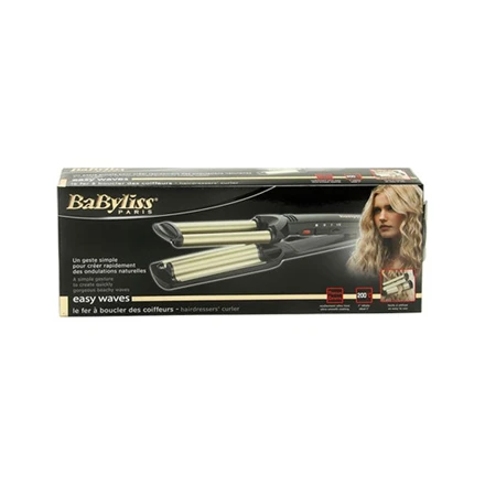 BABYLISS Hair Suktukas C260E Easy wave plaukų garbanojimo geležis Keraminė šildymo sistema, Statinės skersmuo 15 mm, Temperatūra (min) 160 °C, Temperatūra (maks.) 200 °C, Šildymo lygių skaičius 3, 60 W, Juodas, Taip, Taip