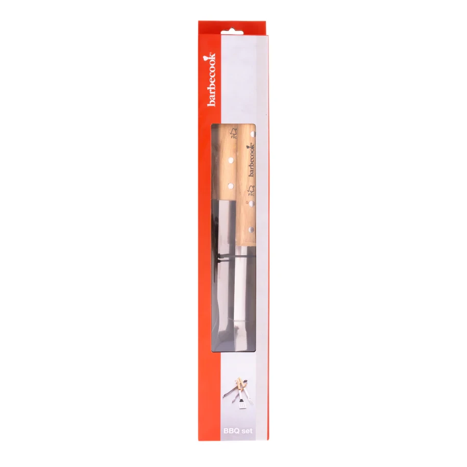Barbecook 3 dalių BBQ įrankių rinkinys FSC, 47 cm