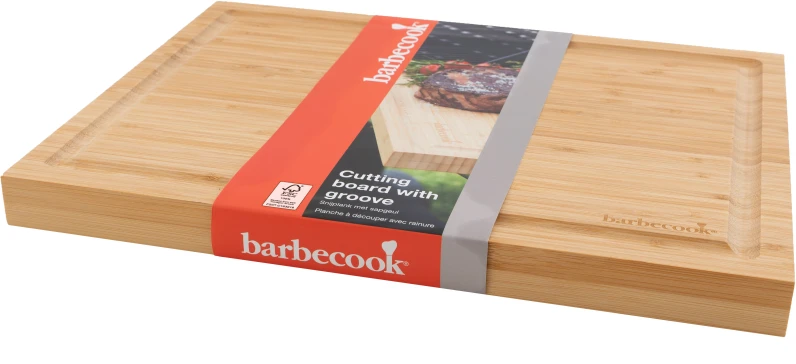 Barbecook bambukinė pjaustymo lentelė su grioveliu FSC, 40 x 30 cm