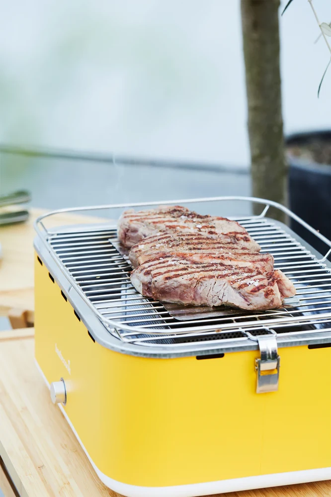 Anglinė lauko kepsninė Barbecook Carlo Yellow Sunshine, 44 x 33 x 21 cm | BC-CHA-1016 | Geltona