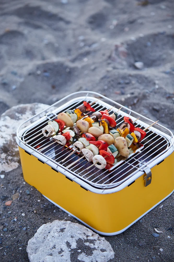 Anglinė lauko kepsninė Barbecook Carlo Yellow Sunshine, 44 x 33 x 21 cm | BC-CHA-1016 | Geltona