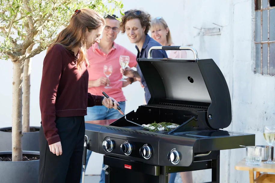 Dujinė lauko kepsninė Barbecook Siesta 310 Graphite, 124 x 56 x 118 cm | BC-GAS-2072