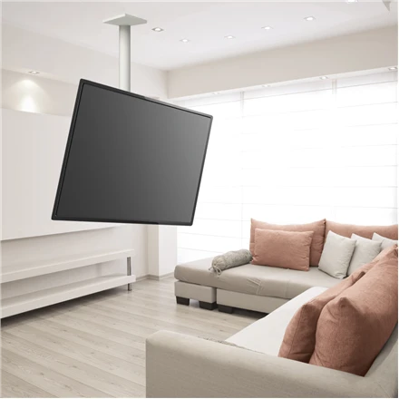 Barkan Flat/ Curved TV Ceiling Mount 3500 Lubinis laikiklis, Full motion, 29-63 ", Maksimalus svoris (talpa) 40 kg, Baltas