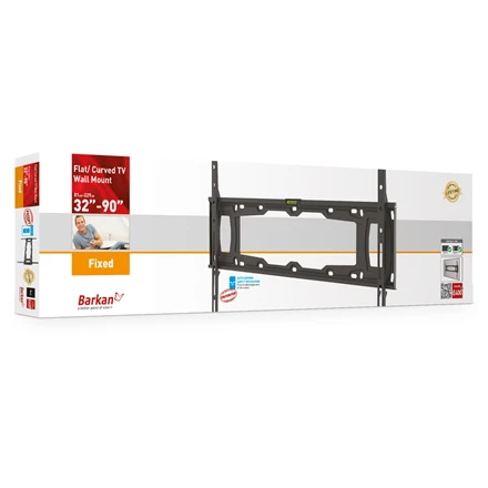 Laikiklis BARKAN E400+.B 32"-90" lenktam televizorius, fiksuotas, sieninis, juodas