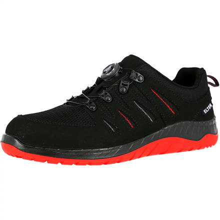 Batai ELTEN Maddox Boa Low ESD S3 SRC, juodi/raudoni 43
