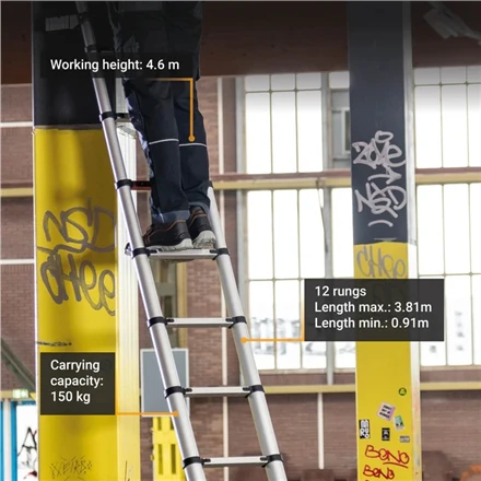 Teleskopinės kopėčios Batavia Giraffe PRO 3,81 m