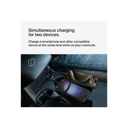Belkinas | BOOST CHARGE 42w-30w USB-C PD PPS + 12w USB-A automobilinis įkroviklis, | CCB005btBK