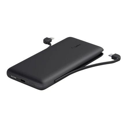 Belkinas | BOOST CHARGE Plus Power Bank | 10000 mAh | Integruoti LTG ir USB-C laidai | Juodas