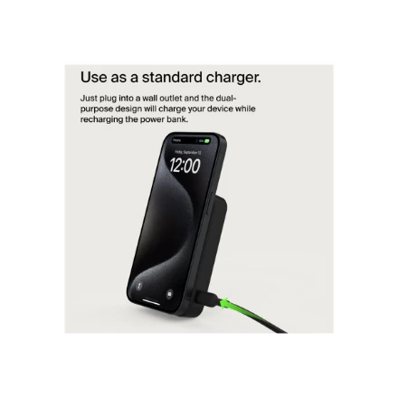 Belkin BoostCharge Pro magnetinis maitinimo blokas su Qi2 15W 10K | 10000 mAh | Juodas