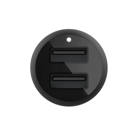 Belkin Dual USB-A automobilinis įkroviklis 24W BOOST CHARGE Juodas