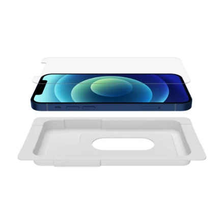 Belkinas | ScreenForce Pro grūdinto stiklo antimikrobinė ekrano apsauga | Apple | iPhone 14/13/13 Pro | Grūdintas stiklas | Skaidrus