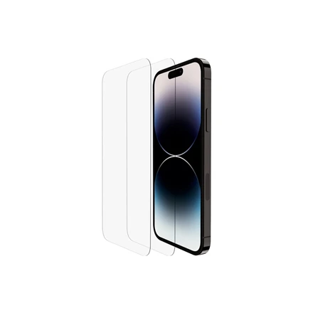 Belkinas | ScreenForce Pro grūdinto stiklo antimikrobinė ekrano apsauga | Apple | iPhone 14/13/13 Pro | Grūdintas stiklas | Skaidrus
