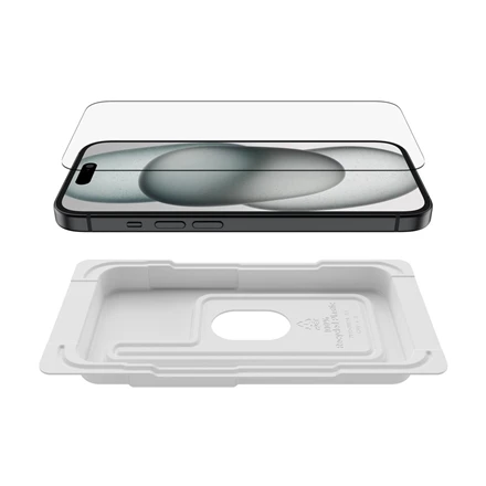 Belkinas | ScreenForce Pro grūdinto stiklo antimikrobinė ekrano apsauga | Apple | iPhone 14/13/13 Pro | Grūdintas stiklas | Skaidrus