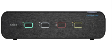 „Belkin Universal“ 2 kartos saugus KVM jungiklis, 4 prievadų, dviejų galvučių, be CAC