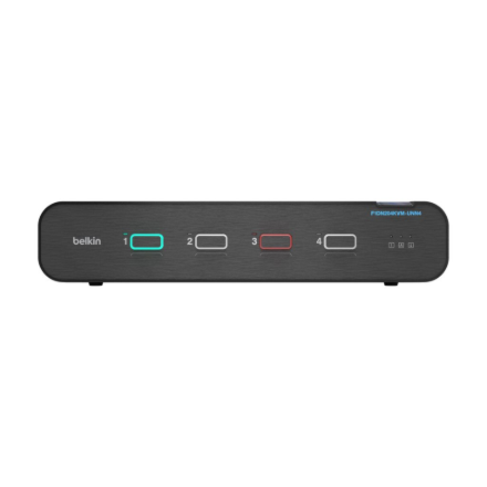 „Belkin Universal“ 2 kartos saugus KVM jungiklis, 4 prievadų, dviejų galvučių, be CAC