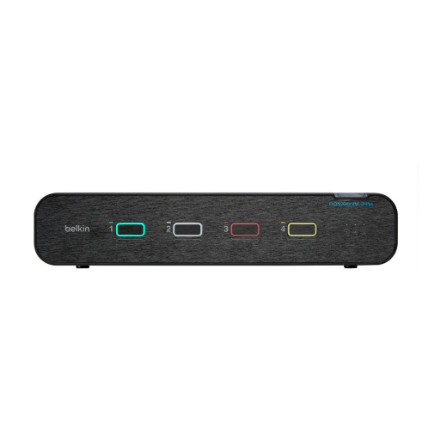 „Belkin Universal“ 2 kartos saugus KVM jungiklis, 4 prievadų, dviejų galvučių, be CAC