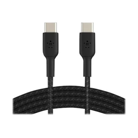BELKIN BRAIDED USB-C TO USB-C CABLE,1M, Juodas