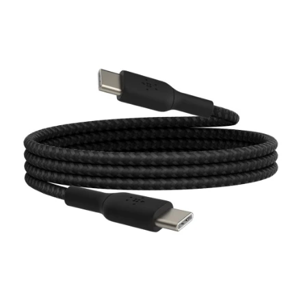 BELKIN BRAIDED USB-C TO USB-C CABLE,1M, Juodas