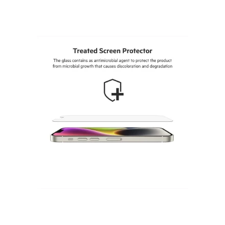 Belkinas | UltraGlass antimikrobinė ekrano apsauga | Apple | Skirta iPhone 13/13 Pro | UltraGlas | Išvalyti | Skaidri ekrano apsauga