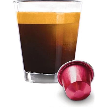 Belmoca Belmio Sleeve Lungo Forte Kavos kapsulės Nespresso kavos aparatams, 10 kapsulių, Kavos stiprumas 8/12, 100 % Arabica, 52 g