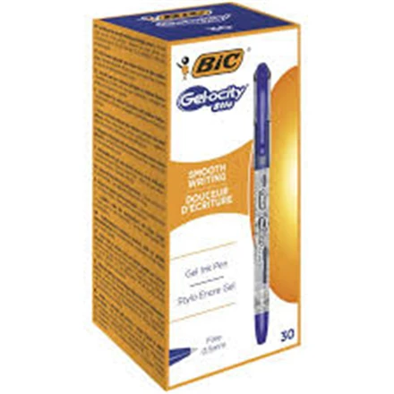 BIC Gelinis rašiklis Gel-ocity Stic 0,5 mm, mėlynas, pakuotėje 30 vnt.