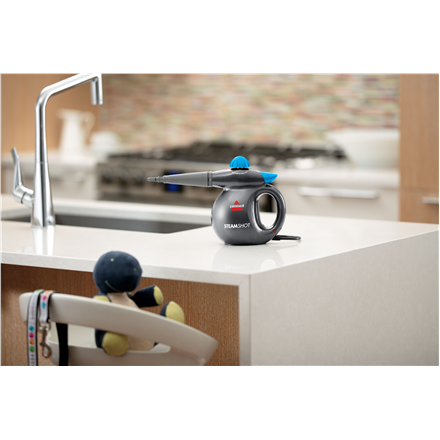 Bissell | Garinis valytuvas | SteamShot | Power 1050 W | Steam pressure 4.5 bar | Vanduo tank capacity 0.36 L | Mėlyna/Titanium