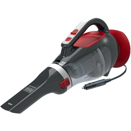 Black & Decker Juodas & Decker automobilinis dulkių siurblys Juodas+DECKER ADV1200-XJ (12W, raudona ir pilka spalvos)