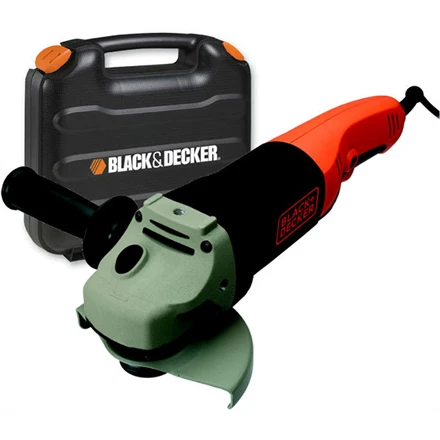 Black & Decker Juodas + DECKER KAMPINIS ŠLIUOTUVAS 125mm 1200W KG1202K
