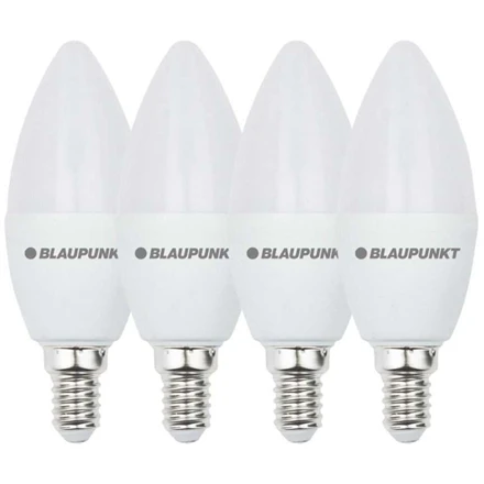 Blaupunkt LED Lamp E14, 4pcs | 6.8 W | Natural Baltas