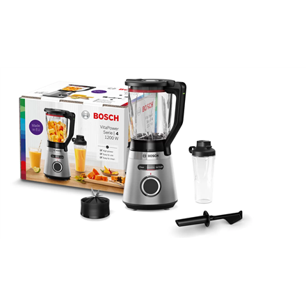 Bosch MMB6384M Trintuvas, VitaPower Serie | 4, 1200 W, Nerūdijančio plieno