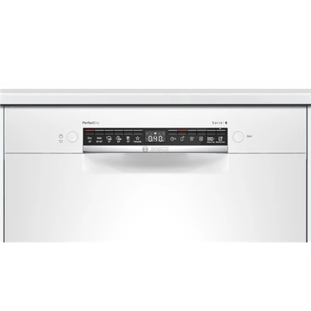 Bosch Series 6, built-under indaplovė, 60 cm, Baltas SMU6ZCW00S