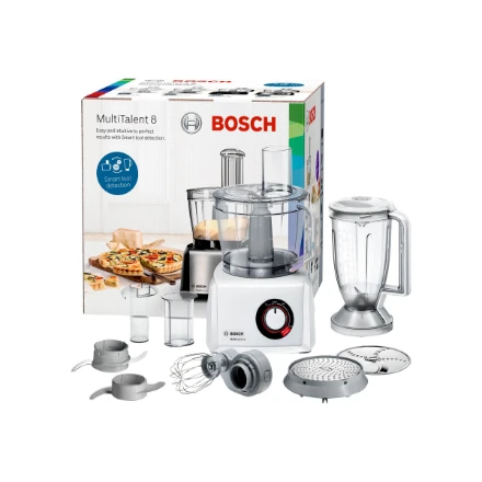 Virtuvinis kombainas Bosch MC812W501 Virtuvės kombainas, MultiTalent 8, 1000 W, Baltas, Baltas
