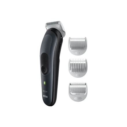 Braun | Body Groomer | BG3340 | Cordless and corded | Juodas/Pilkas