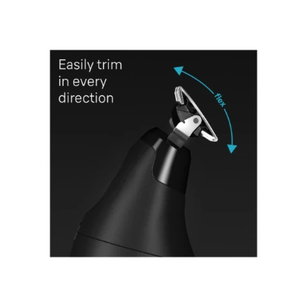 Barzdaskutė Braun Face and Body Hair trimmer | XT5300 Series XT5 | Cordless | Wet & Dry | Number of length steps 6 | Juodas/Sidabrinis